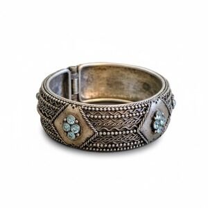 Vintage Silver Plated  Bangle Hand Made in India
